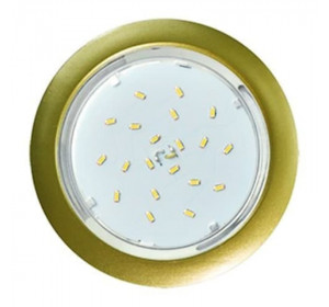 Точечный светильник Ecola 5355 FG GX53 круг золото